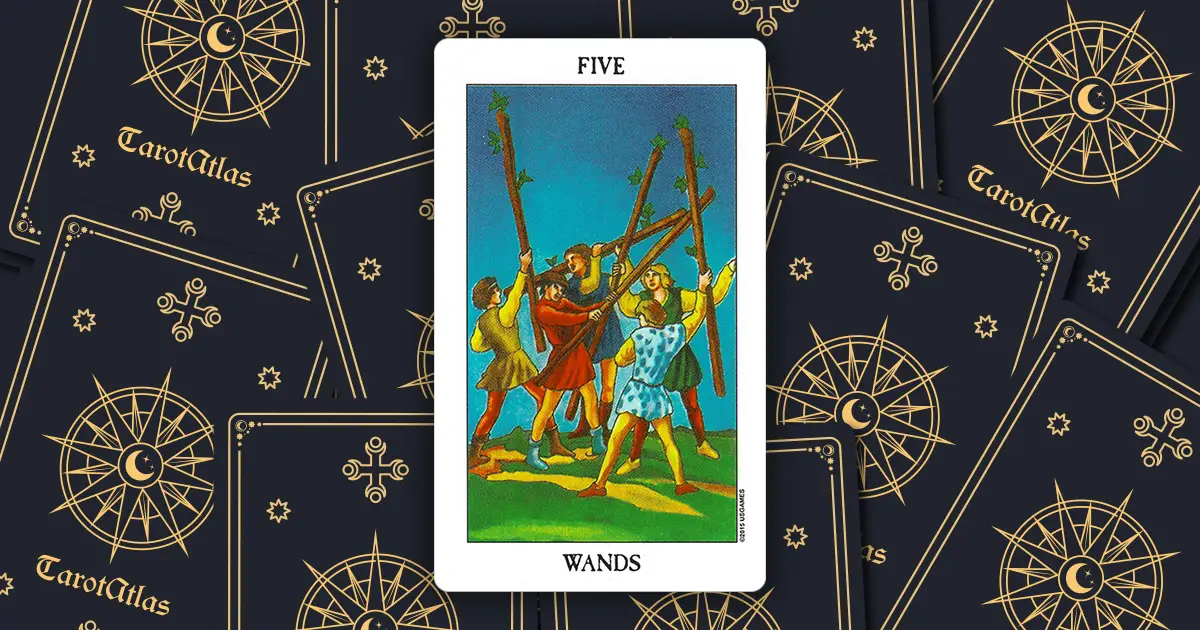Five Of Wands Meaning In Upright And Reversed TarotAtlas five-of-wands-meaning-in-upright-and-reversed-tarotatlas