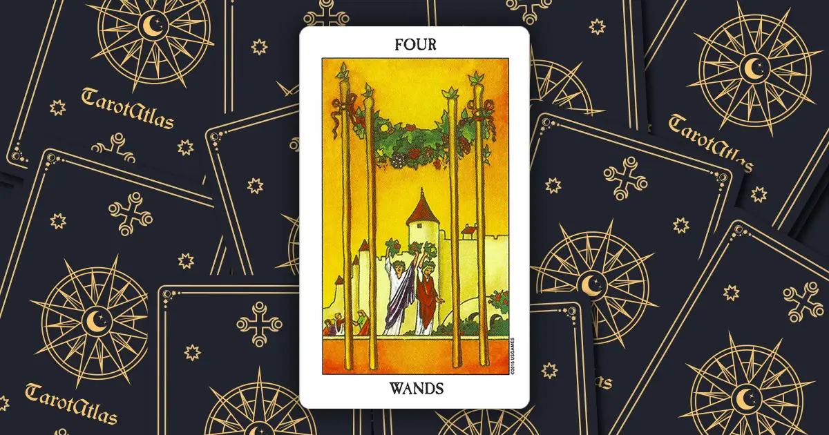 Four of Wands as Feelings: Upright & Reversed Meanings | TarotAtlas