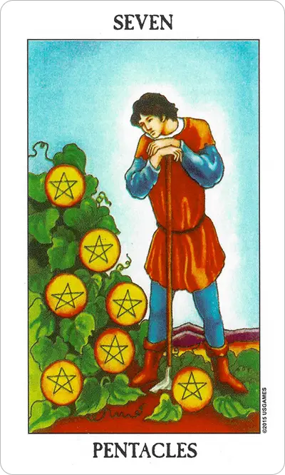 Seven of Pentacles meaning