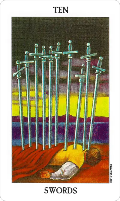 Ten of Swords meaning